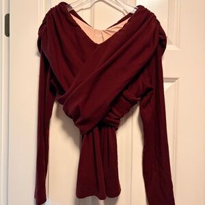 OGL Women's Ruched Surplice Top